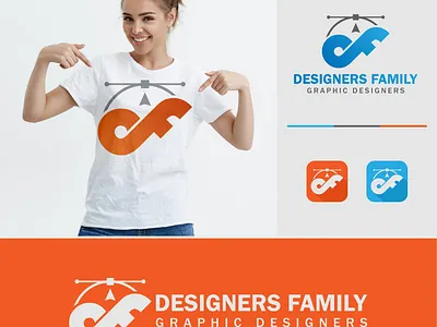 DESIGNERS FAMILY app app logo brand identity colorful logo creative d latter logo design df latter logo f latter logo flat gdboostwork graphic design icon icon logo logo minimal modern logo vector