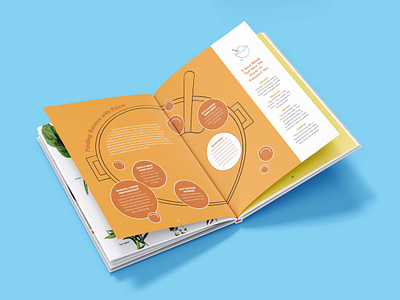 Teen Kitchen Takeover Cookbook illustration layout publication