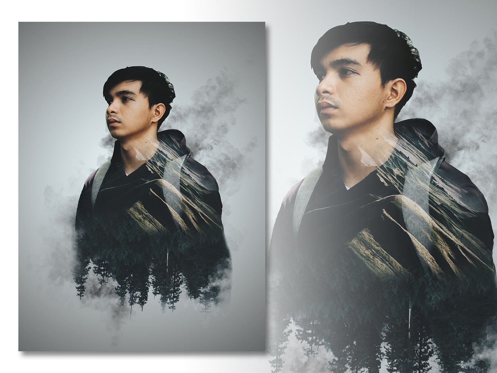 Example of [The Traveler] - Double-Exposure