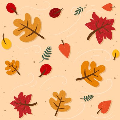 Autumn leaves illustration