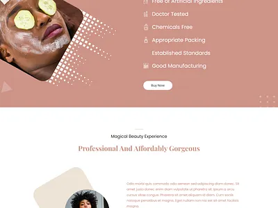 Boom - Cosmetics (Beige) Shopify Theme design ecommerce responsive theme ui web design webdeveloper website website design websitedesigner