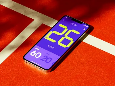 Timer app app application cinema4d design layout mobile time ui visual