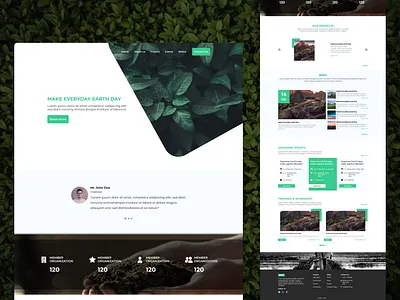 Website UI Design Eco Friendly Theme bitsbeat bitsbeat design bitsbeat design team design design team illustration logo ui ux web web app web design web ui web ux website design website ui website ux