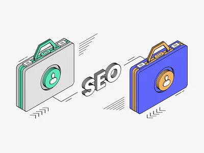 2021 B2B SEO Guide: Start Ranking Higher Today b2b blog illustration isometric marketing seo