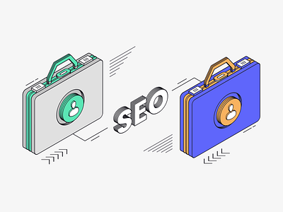 2021 B2B SEO Guide: Start Ranking Higher Today b2b blog illustration isometric marketing seo