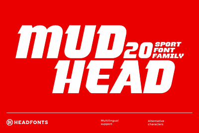 Mudhead Family | Sports Display Font business name custom design font graphic design headfonts headline font illustration instagram font letters serif font sport font type typeface typography