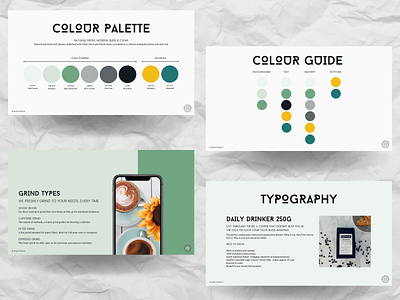 Coffee Company Brand Guidelines (2) brand colours brand fonts brand guidelines brand identity coffee design