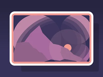 Golden Ratio adobe illustrator badge design flat design golden golden ratio graphic design grid mountain mountains nature ratio sticker design sun sun set sunset vector art vector design