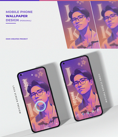 Mobile Phone Wallpaper Design graphic design poster style wallpaper