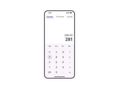 Calculator Screen calculator ui uxui design