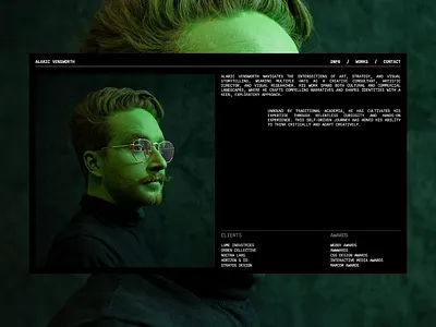 Alaric Vensworth bold design clean design experimental design layout design minimalism minimalist design typographic design typography design web typography