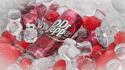 Dr.Pepper | 3D Modeling 3d 3d art 3d modeling blender brading drink drpepper ice lighting logo modeling reality ui vfx visualization