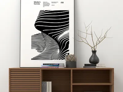 Modern Curves 08, Modern Architecture Design Poster, minimalist architecture bauhaus brutalist building curves design hadid helvetica illustration logo minimal minimalist modernist poster poster design print typography ui wall decor zaha