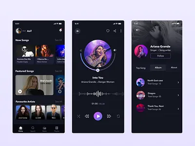 Music App UI business website design ui design uiux designer uiuxdesign