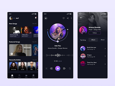 Music App UI business website design ui design uiux designer uiuxdesign