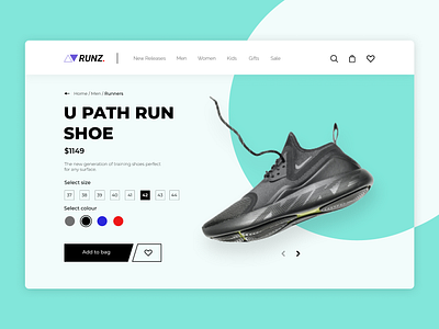 E-Commerce Store Design Concept - Landing Page adidas adobe xd dailyui e commerce landing page e commerce store e commerce web ui figma gym landing page design landing page ui nike online shoe store web online store running shoes shoe store sports user experience user interface website design website ui