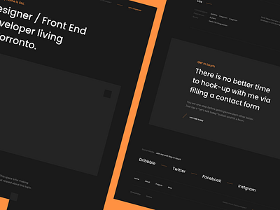 Portfolio - Exploration v2 branding case study component design designer figma footer graphic design header library portfolio projects promo promotion sections