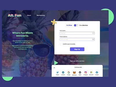 Sign Up Website Design daily ui sign up ui ui design ux ux design website