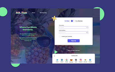 Sign Up Website Design daily ui sign up ui ui design ux ux design website