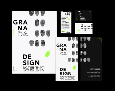 Granada Design Week (Promotional Campaign) advertising campiagn branding branding design brochure design flyers graphic design illustration landing page layout design minimal design minimalist motion graphics poster poster design promotional campaign publicity campaign