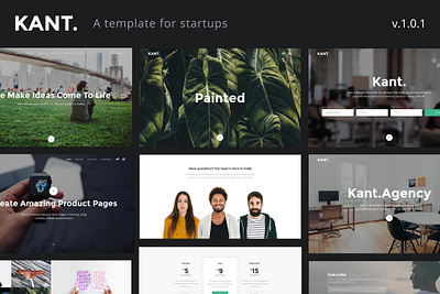 Kant - A Multipurpose HTML5 Template For Startups app branding design html illustration lookbook masonry multipurpose onepage purpose responsive startup ui ui design ux ux design web web development web maintance website