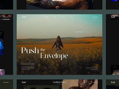 Eraf // Portfolio Website Part 3 animation blacklead blackleadstudio camera homepage interactive landing page main motion graphics photo photographer photography portfolio transiton ui web design webgl website