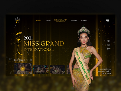 Miss Grand Website branding design graphic design icon logo miss miss grand miss web ui ux vector vietnam web website