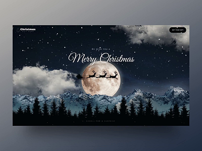 Christmas Gift Card Landing Page For WordPress animation christmas christmas card christmas theme christmas ui christmas website hero image holiday card landing landing page motion graphics parallax slider plugin slider revolution uiux winter card wordpress