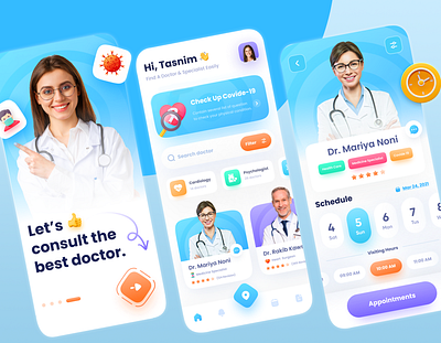 Health Care App app app ui app ui design applicatiion design graphic design health health care app ui ux