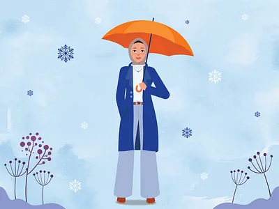 Winter is coming art characterdesign drawing illustration illustrator snow snowfall vector winter