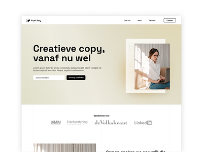 Copywriter webdesign (1/2) design figma ui ux web webflow