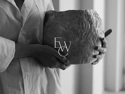 Earthenware Ceramics Brand Design brand design for ceramics studio branding branding design ceramics studio ceramics studio brand ceramics studio logo design earth tones illustration logo logo design for ceramics studio monogram neutral brand design neutral logo design potter typography vector watermark