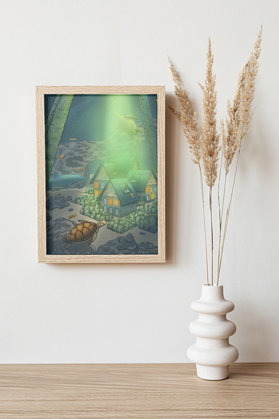 Poster illustration art book illustration cartoon drawing fantasy graphic design illustration poster