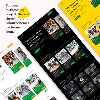 For your forthcoming project, there are three different colours. branding creative design dessigner graphic design ui uiux web design
