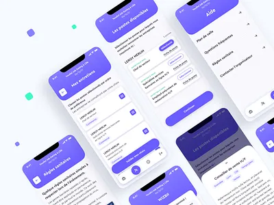 Waiting List App : WIZBII Event app design hiring mobile app ui ux