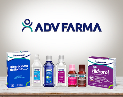 ADV FARMA LOGOTIPO E IDENTIDADE VISUAL 3d branding graphic design logo