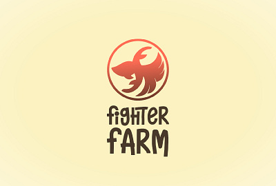 Fighter farm animation branding graphic design logo