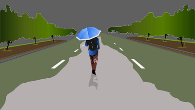 Rainy day.