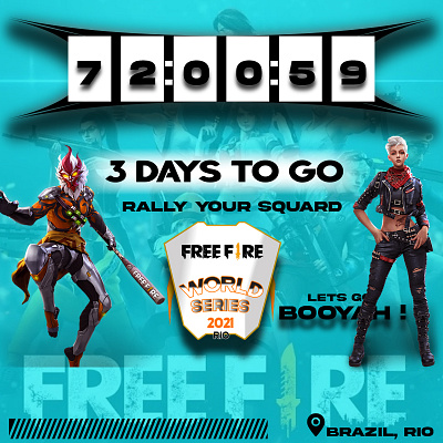 Firefire adobe brading design freefire graphic design illustration photoshop poster socialmedia