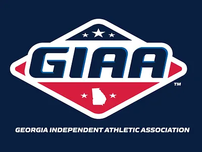 GIAA badge diamond georgia sports branding sports logo state