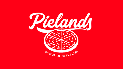 Pielands branding logo design pizza restaurant web design