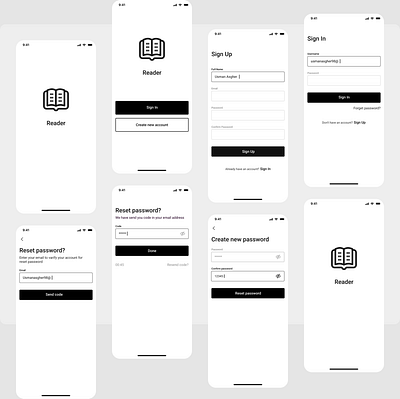 Wireframe app design create new password ios launch screen login material design on boarding flow onboarding password register reset password sign up splash ui ui kit user user flow ux ux experience wireframe