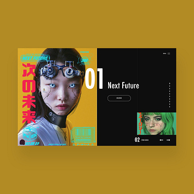 Next Future Website Ui Design Concept design graphic design illustration logo nft nft art photography ui ui design ux ux design web design web designer
