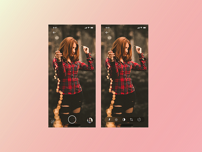 Camera Settings app application camera camera app camera editor design ios mobile os photography settings ui