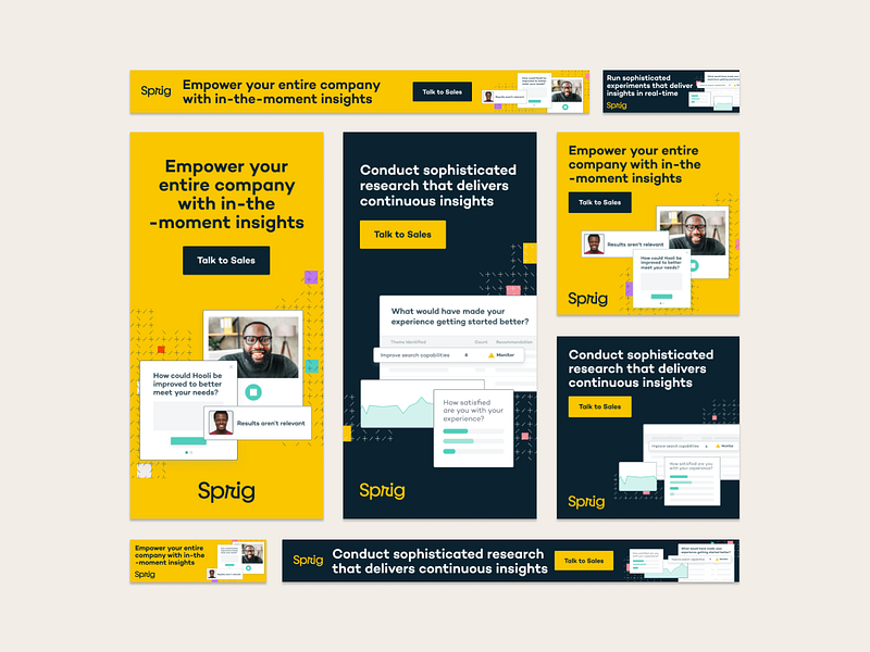 Sprig - Google Display Design ad design google ad design google display network ppc design