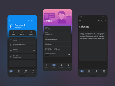 Password Manager App android app app design concept ios mobile password password manager passwordmanager roboform ui ui design ux