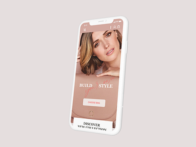 Mobile Version of Bag Store Website app design mobile ui ux