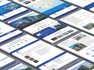 Majestic Realty - High Fidelity Wireframes adobe xd design web web design wireframes