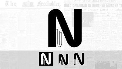 News Paper - N Letter branding design graphic design icon letter logo n letter newspaper typography vector