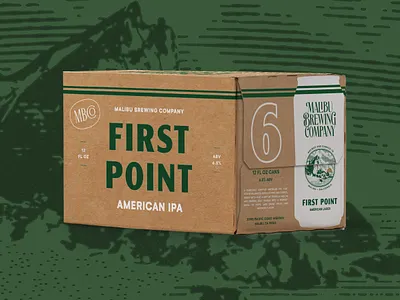 MBCo 6-Pack 6 pack beer beer branding beer cans beer packaging branding brewery california can malibu packaging packaging design six pack